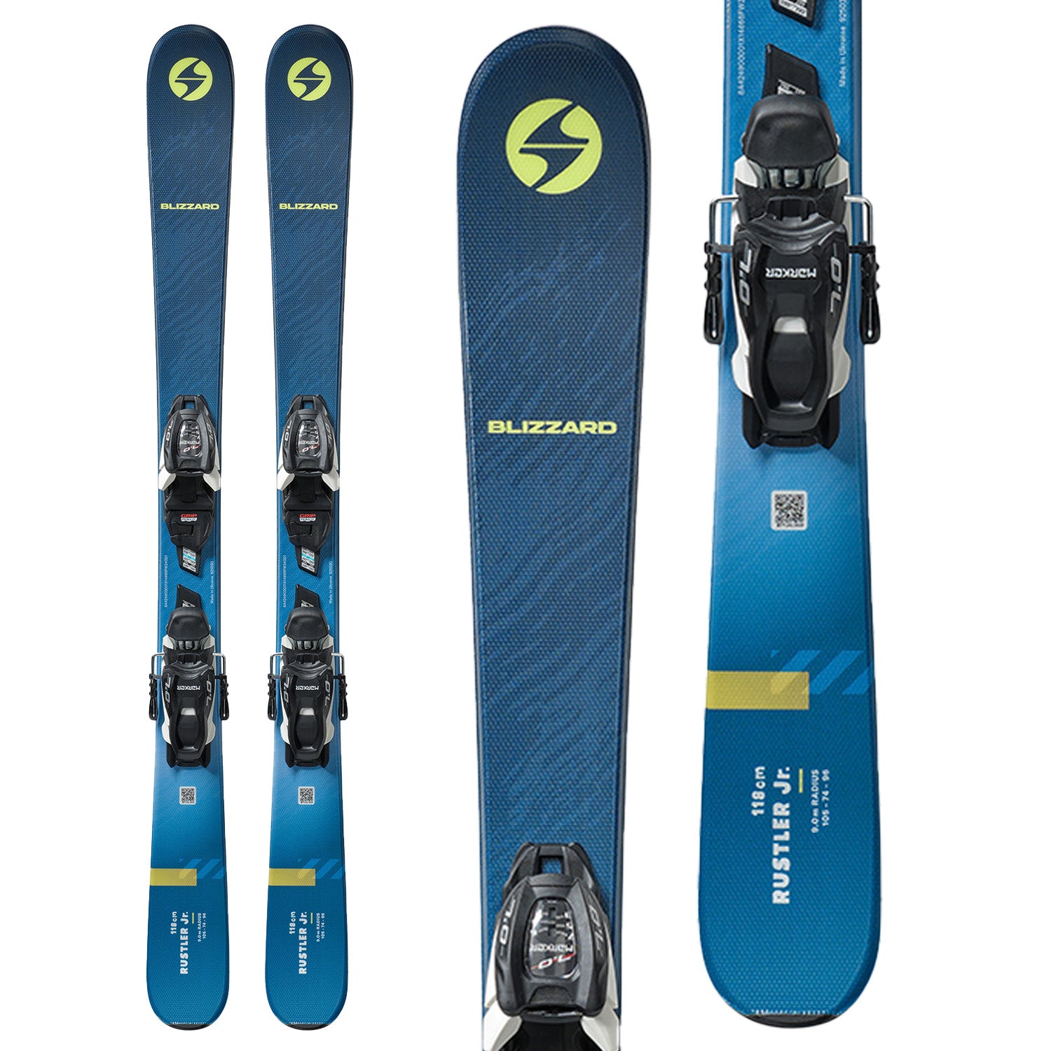 Blizzard Rustler Twin Jr Skis + 4.5 FDT WB Bindings - Kids' 2026 – evo