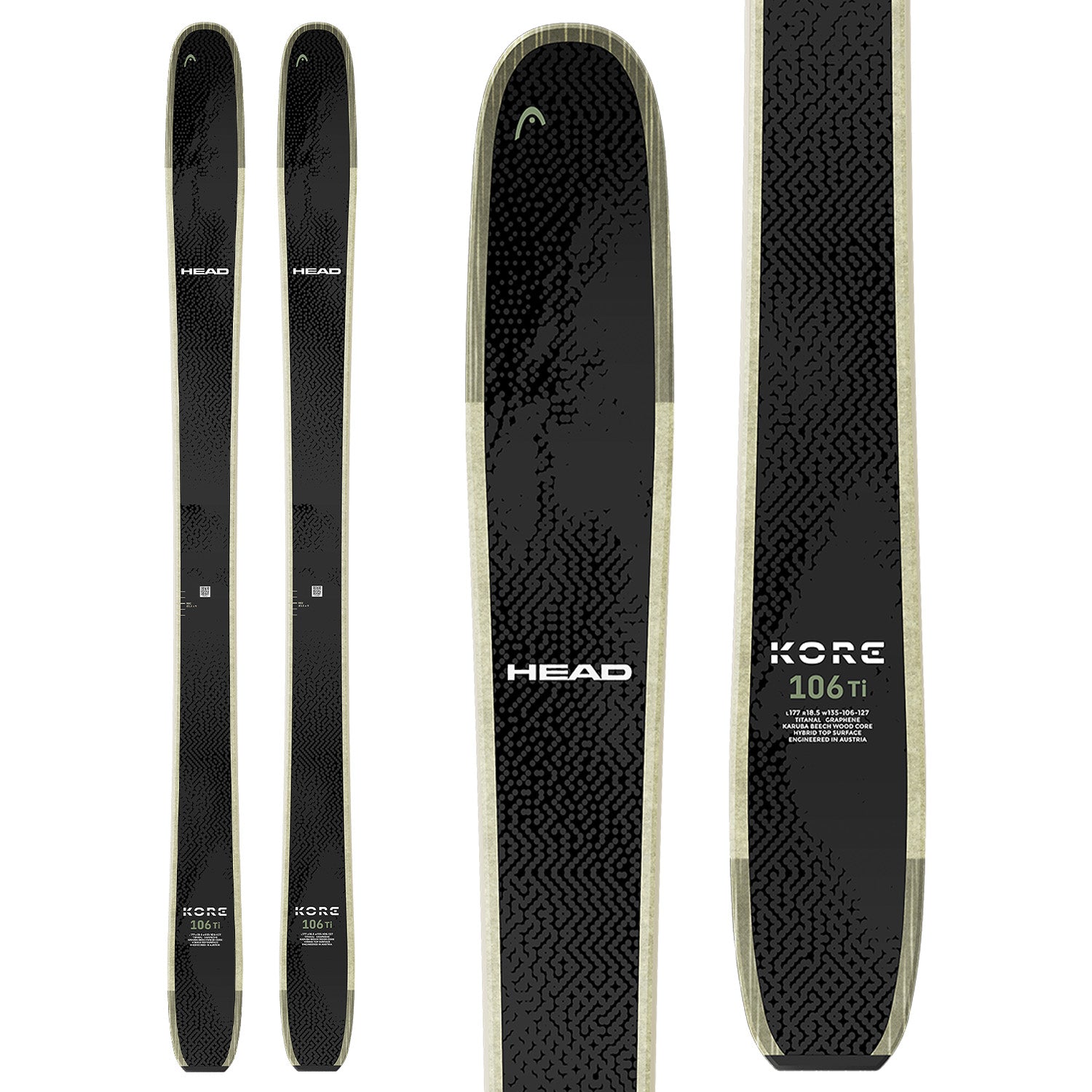 HEAD Kore 106 Ti bk/ge 184cm 26モデル 新品未使用 Head Kore 106 Ti Skis 2026 – evo