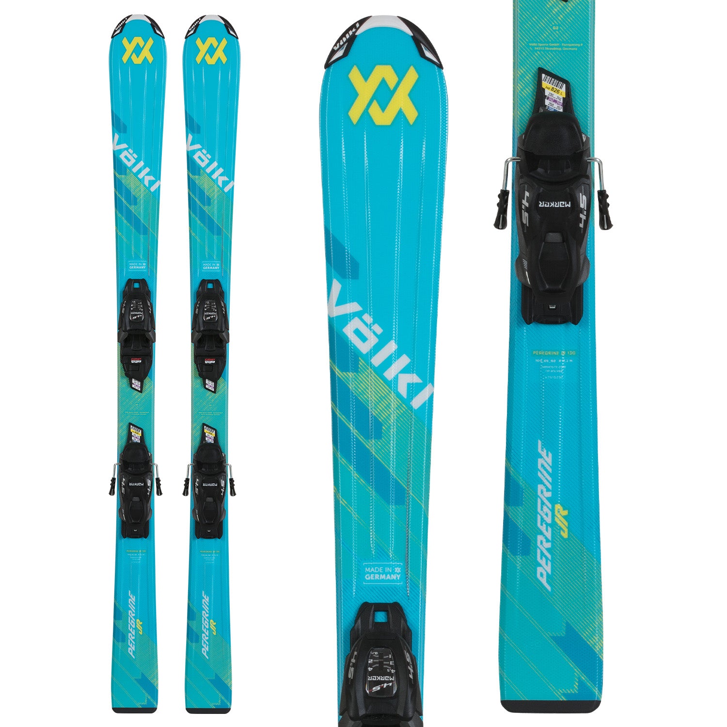 Völkl Peregrine Jr Skis + vMotion 4.5 Jr Bindings - Kids' 2026 – evo