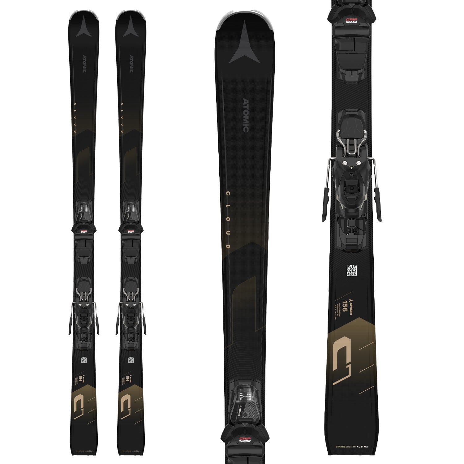 Atomic Cloud C7 Black Skis + M 10 GW Ski Bindings - Women's 2025 – evo