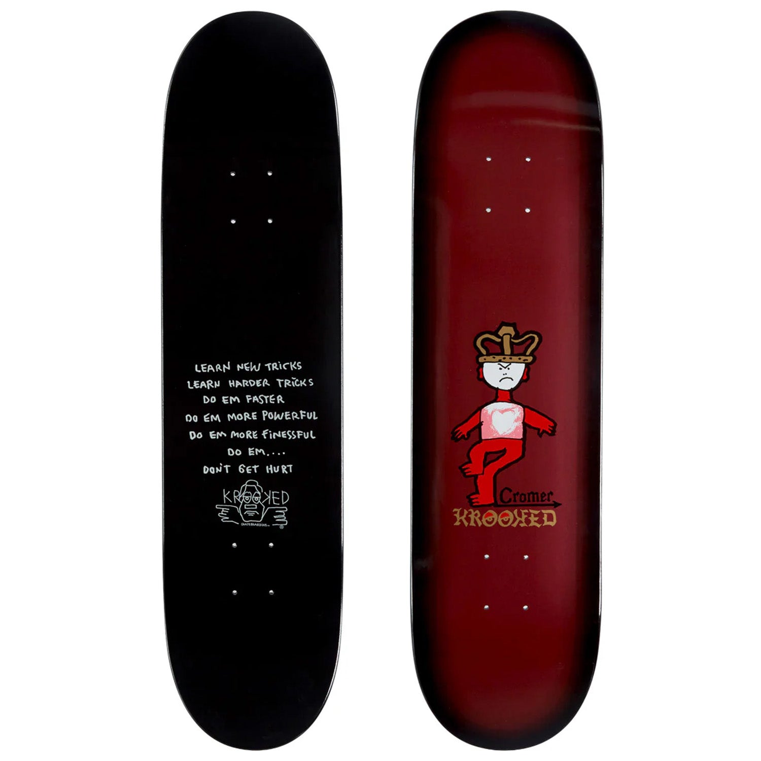 Krooked Cromer Mad King 8.06 Skateboard Deck – evo