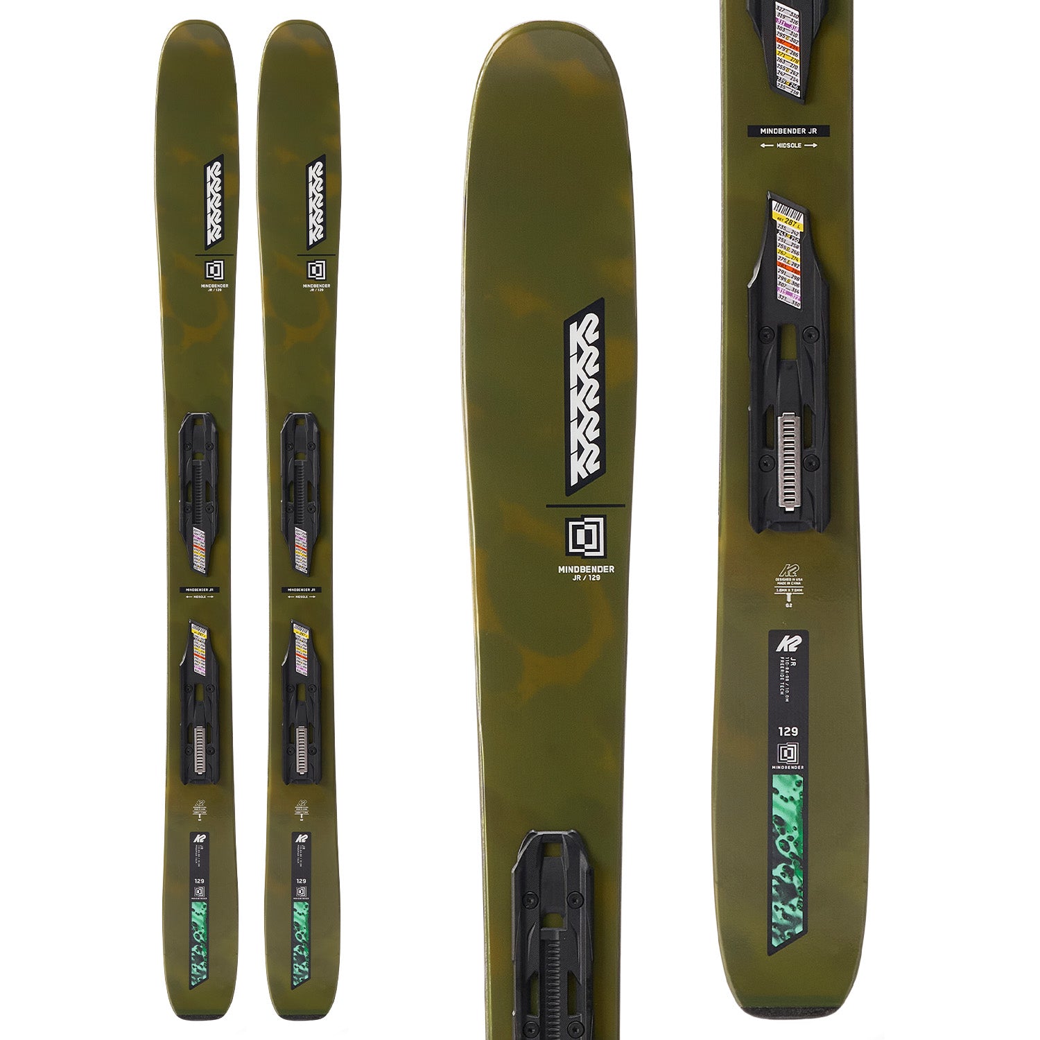 K2 Mindbender Jr Skis + FDT 4.5 Bindings - Kids' 2026 – evo