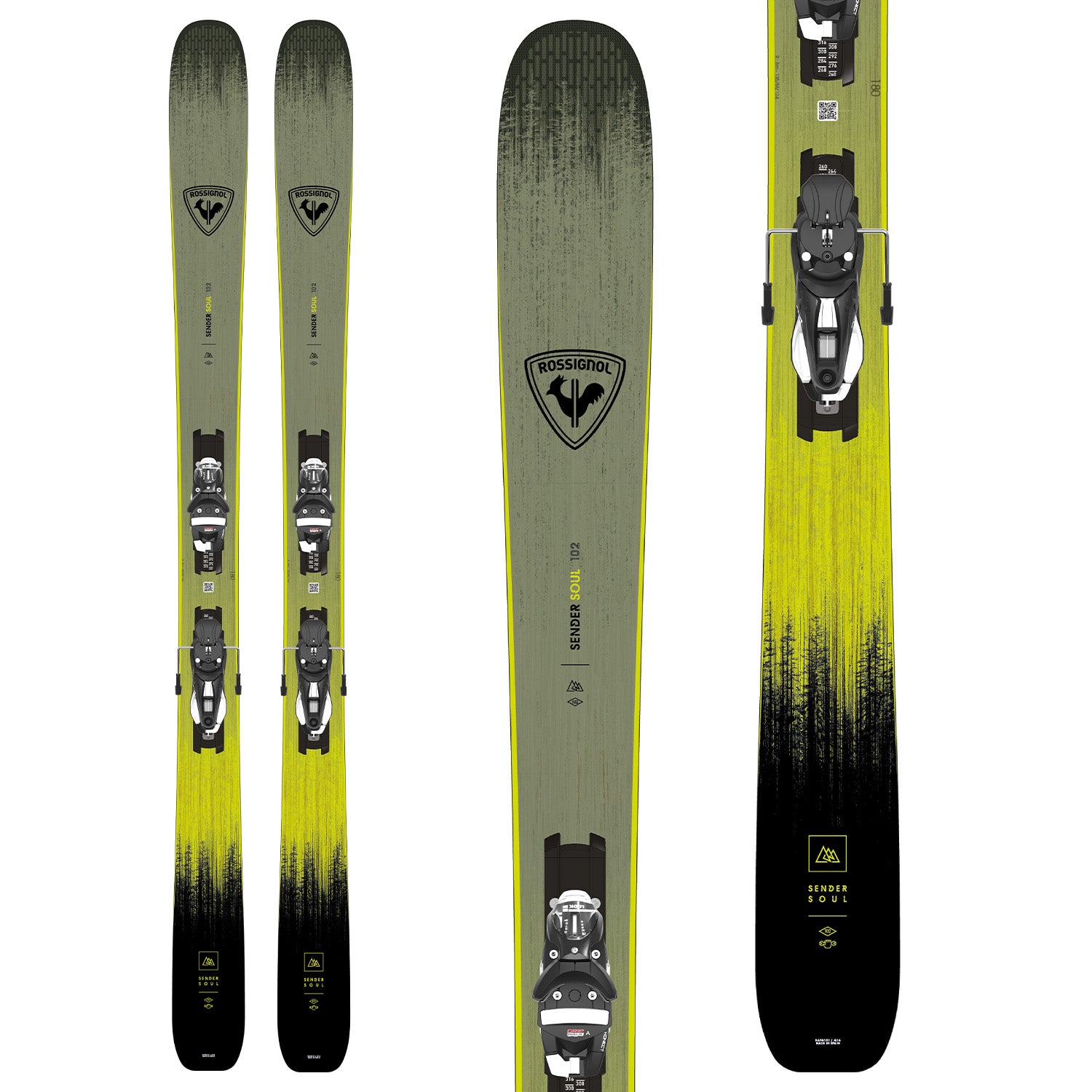 Rossignol Sender Soul 102 Skis + NX 12 Konect Bindings 2026 – evo