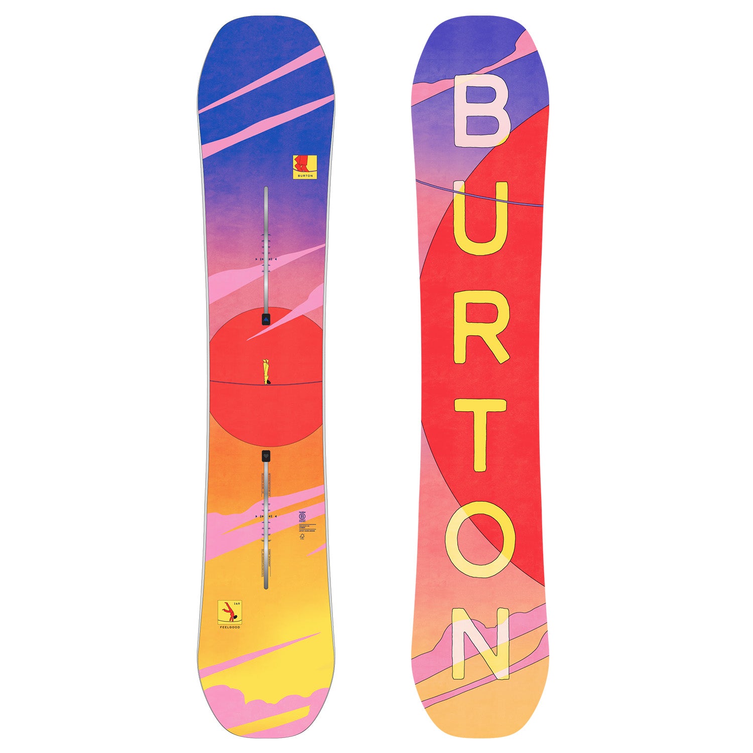 burton genie women's snowboard 2016/17 Feelgood 2027 142 Wholesale: F and the camber profile Colors:Royal El Diablo