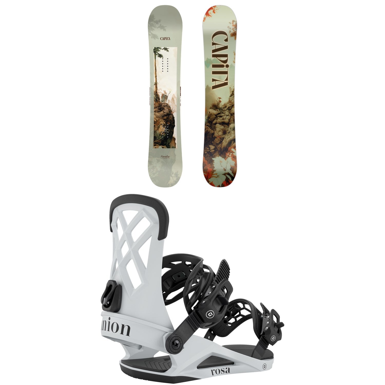 CAPiTA Paradise Snowboard + Union Rosa Snowboard Bindings