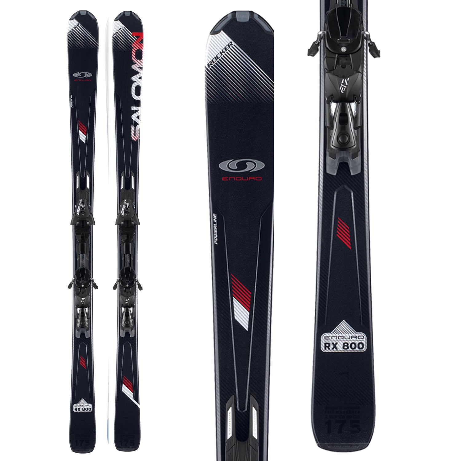 Salomon Enduro RX 800 Skis + Z12 Bindings 2012 – evo