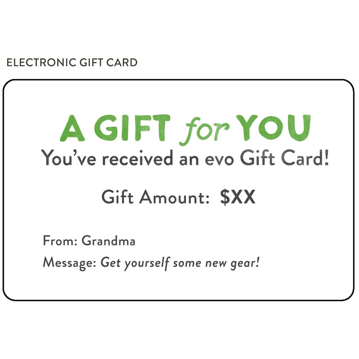 Electronic Gift Card