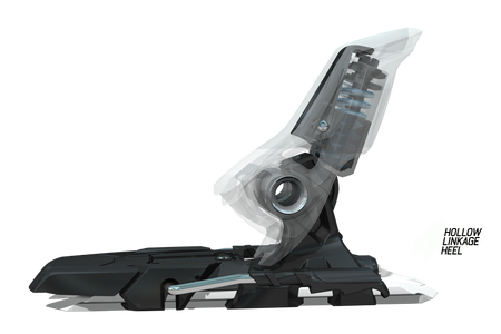 Hollow Linkage Heel: the Hollow Linkage Heel features a hollow horizontal axle that saves weight and maximizes power transmission, creating a light weight product with phenomenal power transmission.