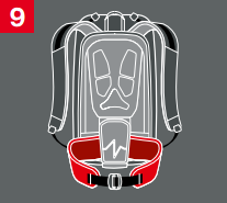 Removable, Padded Hip Belt