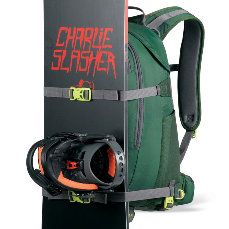 Vertical snowboard carry