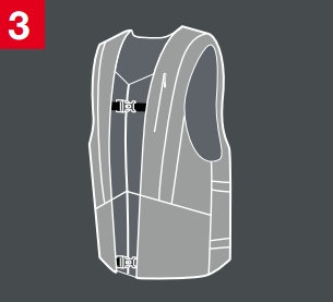 Vest design for optimal positioning and fit
