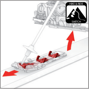 Ski Pole Accessible Hike & Ride Switch