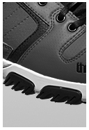 Rubber Outsole with Aggressive Tread