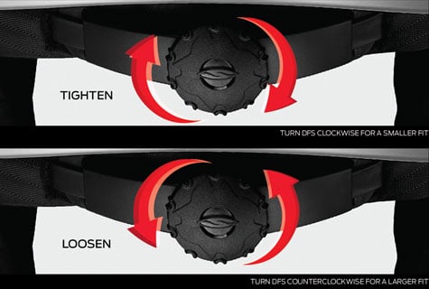 Adjustable Dial Fit System (DFS)