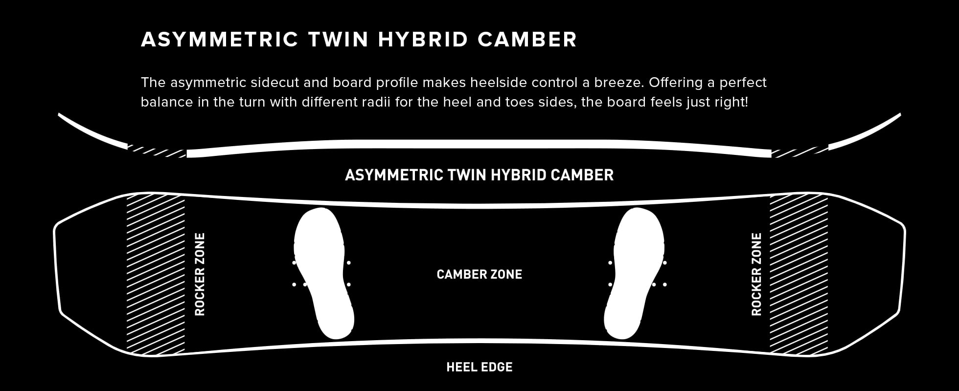 Asymmetric Twin Hybrid Camber