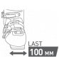 Last: 100 mm