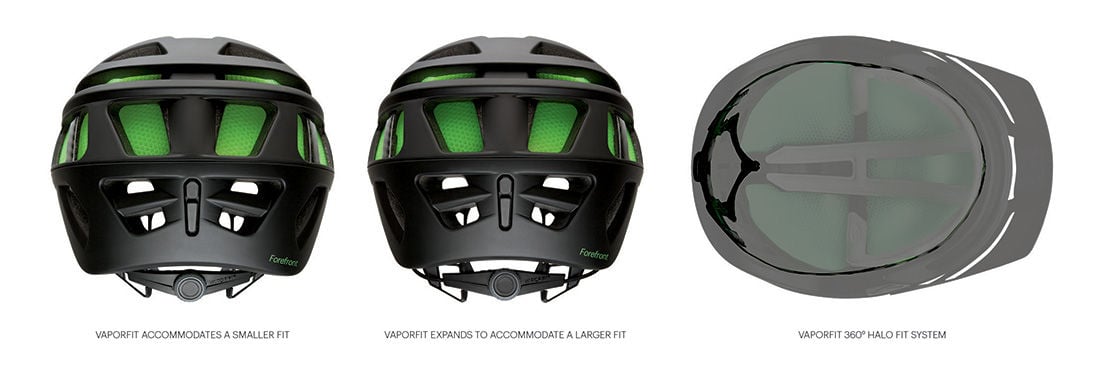 VaporFit™ Adjustable Fit Sytem