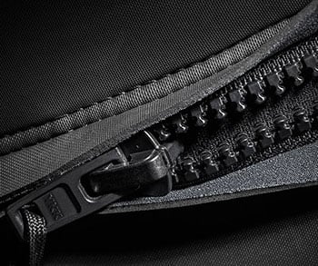 Back Zip Entry System with YKK #10 Metal Zip
