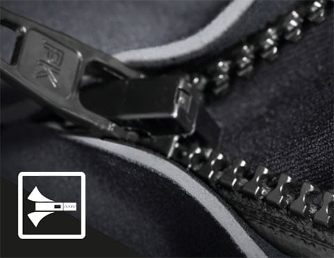 Chest Zip Entry with PK #8 Plastic Zip