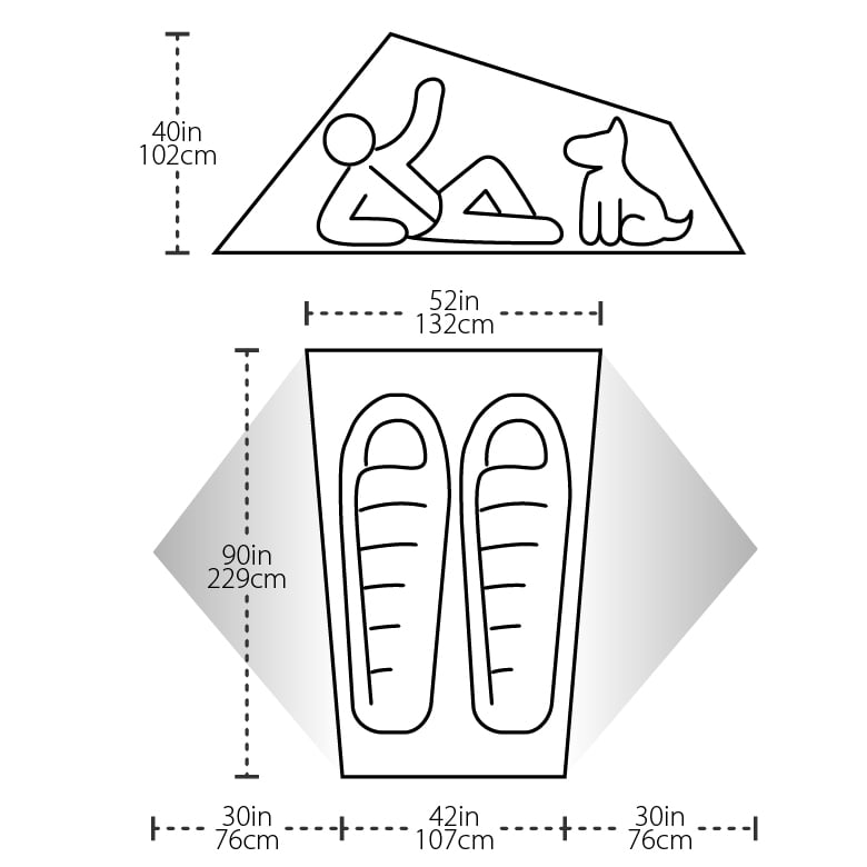 Copper Spur 2 Platinum Tent Dimensions