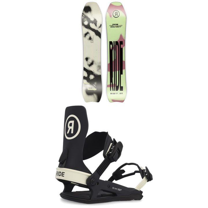 Ride Psychocandy Snowboard + C-6 Snowboard Bindings 2023