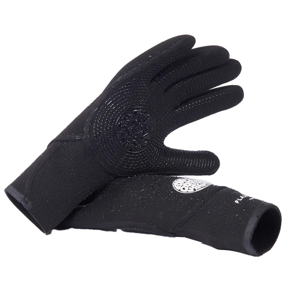 Rip Curl 3/2 Flashbomb 5-Finger Wetsuit Gloves Black
