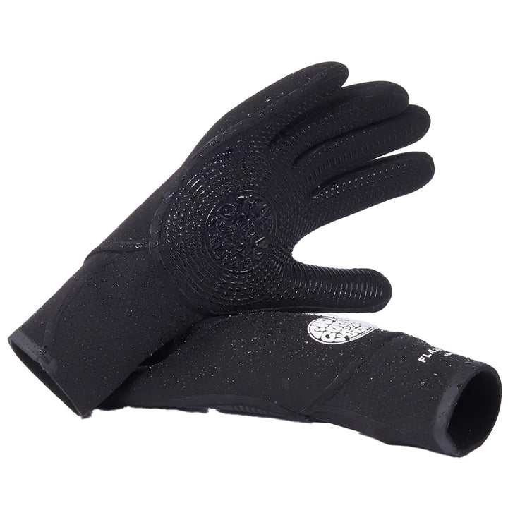 Rip Curl 3/2 Flashbomb 5-Finger Wetsuit Gloves Black