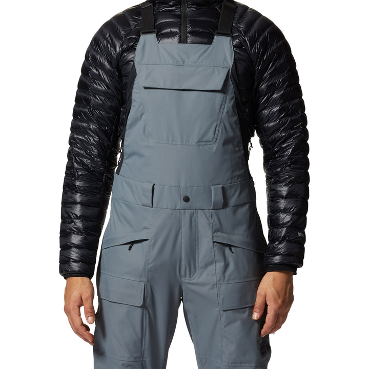 Mountain Hardwear Firefall Insulated Tall Bibs - Men's Foil Grey