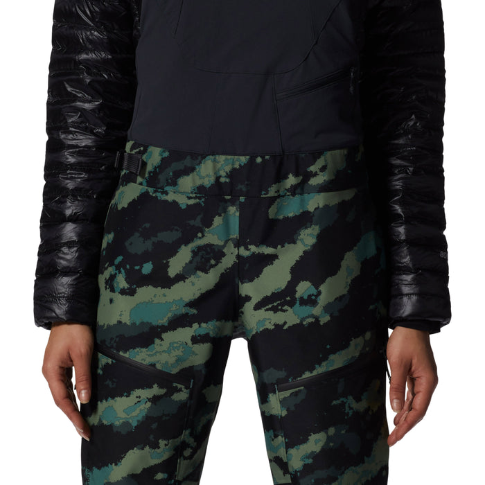 Mountain Hardwear Boundary Ridge GORE-TEX Tall Bibs - Women's Mint Palms Brushstroke Print