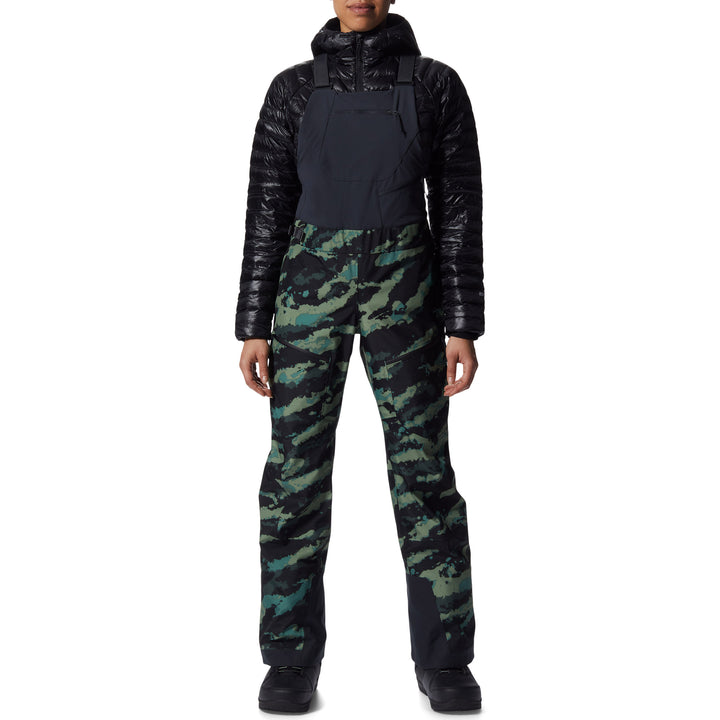 Mountain Hardwear Boundary Ridge GORE-TEX Tall Bibs - Women's Mint Palms Brushstroke Print