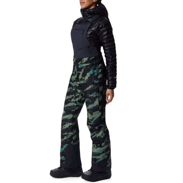 Mountain Hardwear Boundary Ridge GORE-TEX Tall Bibs - Women's Mint Palms Brushstroke Print