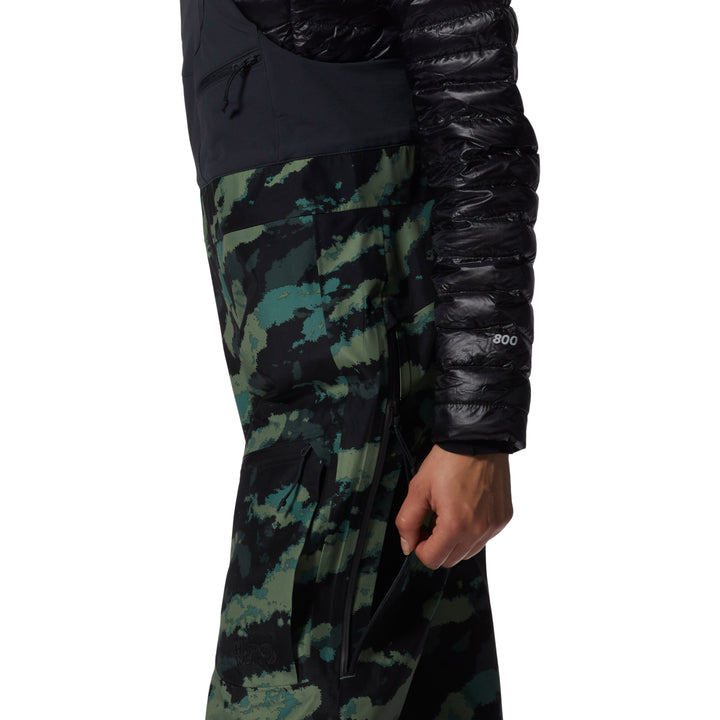 Mountain Hardwear Boundary Ridge GORE-TEX Tall Bibs - Women's Mint Palms Brushstroke Print