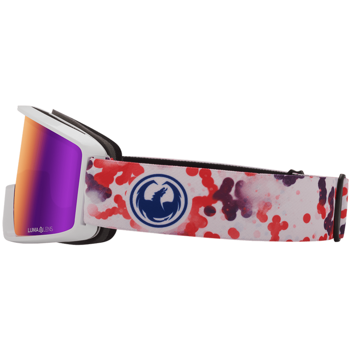 Dragon DXT OTG Low Bridge Fit Goggles Koi Lite/LumaLens Purple Ion