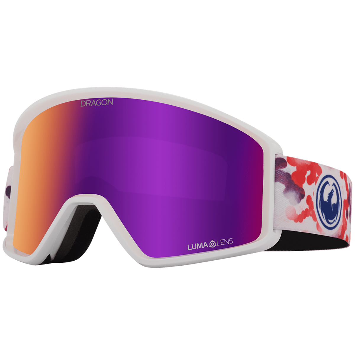 Dragon DXT OTG Low Bridge Fit Goggles Koi Lite/LumaLens Purple Ion