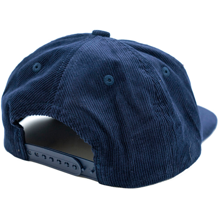 Autumn Corduroy Snapback Hat Navy