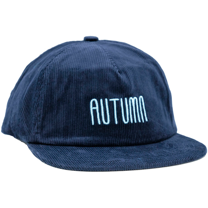 Autumn Corduroy Snapback Hat Navy