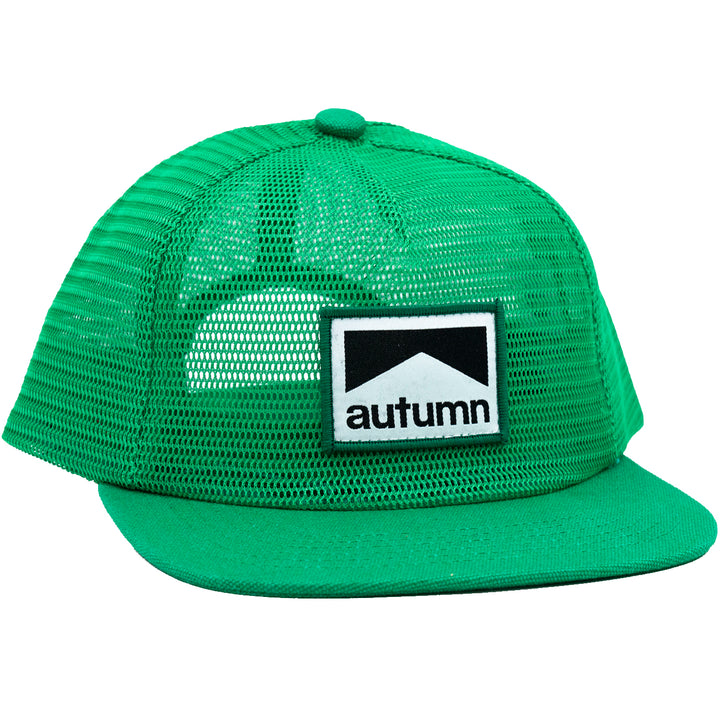Autumn Mesh Snapback Hat Green