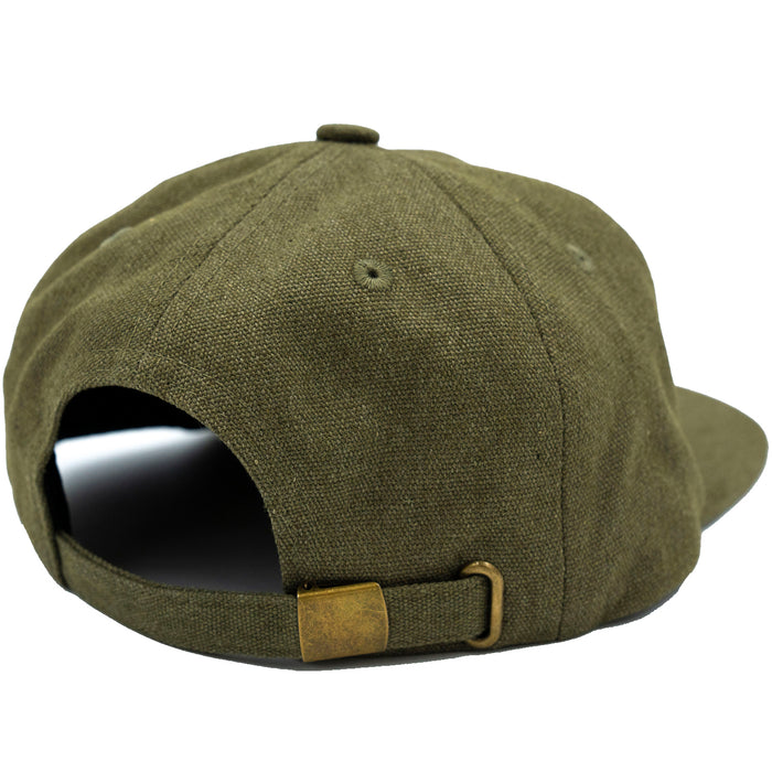 Autumn Washed Canvas Strapback Hat Army