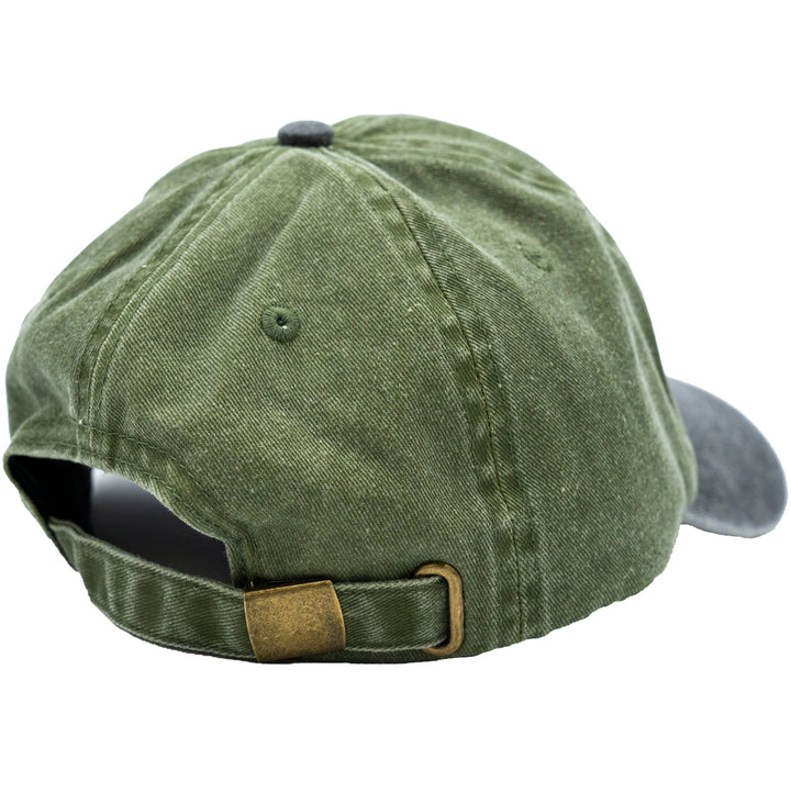 Autumn Pre Washed Canvas Two Tone Artist Series Strapback Hat Army