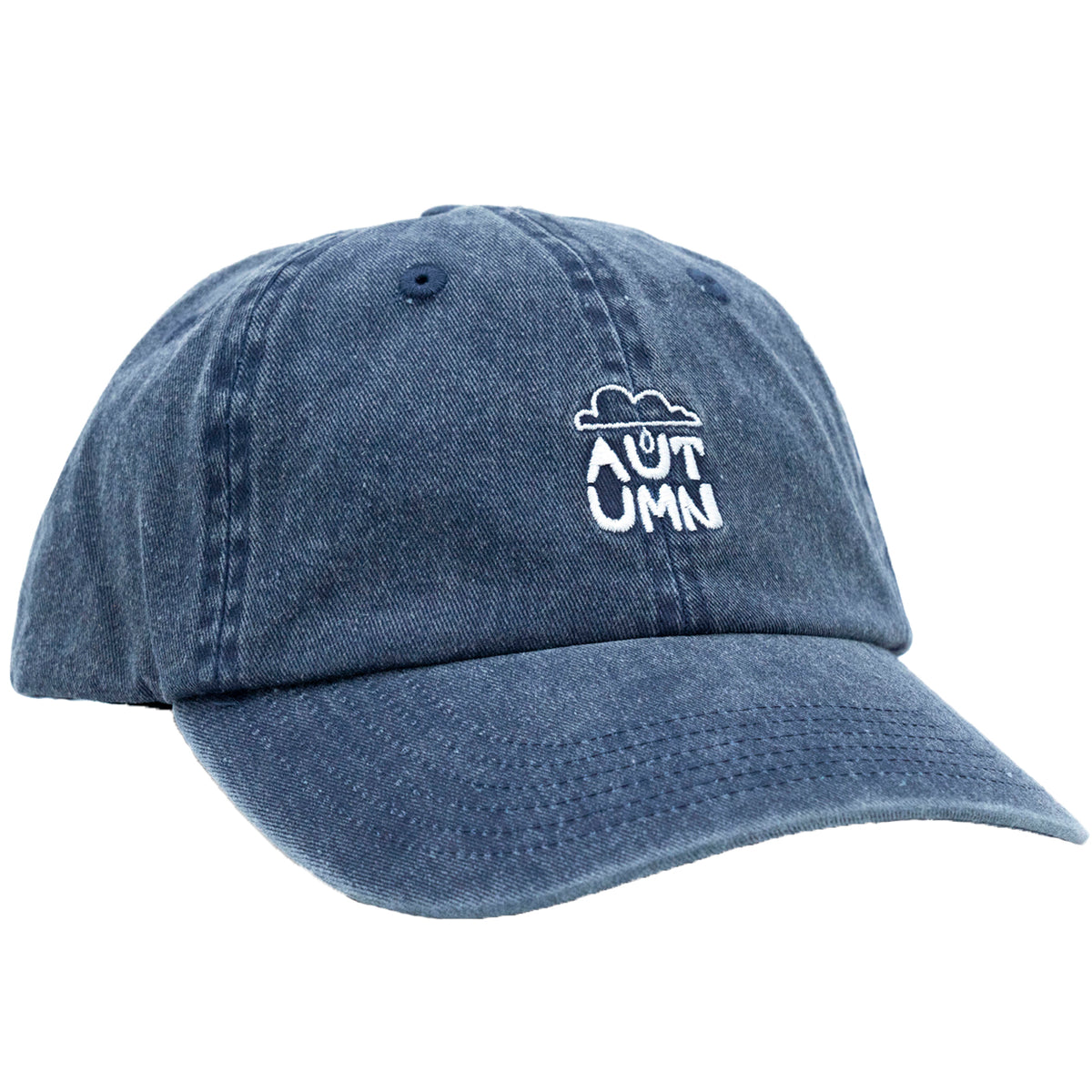 Autumn Pre Washed Canvas Artist Series Strapback Hat Blue