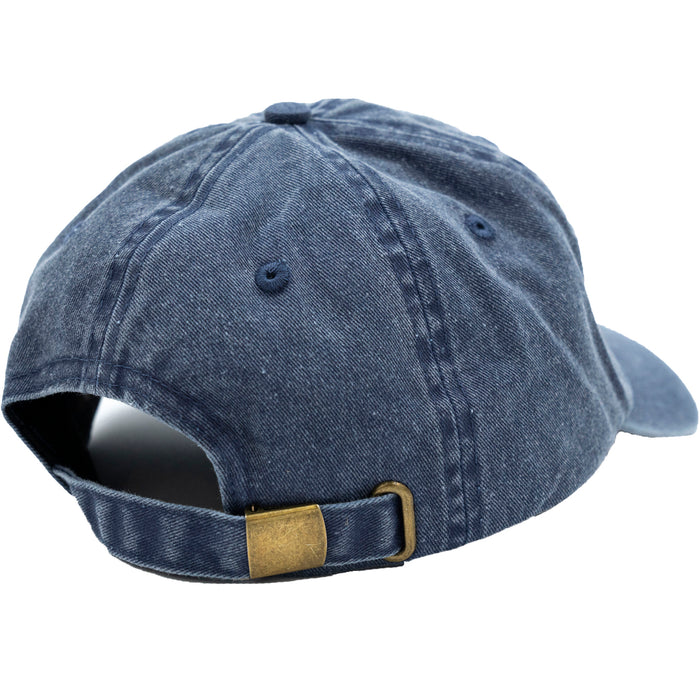 Autumn Pre Washed Canvas Artist Series Strapback Hat Blue