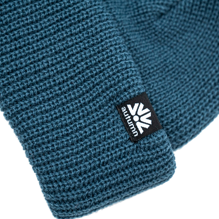 Autumn Shorty Double Roll Beanie Slate