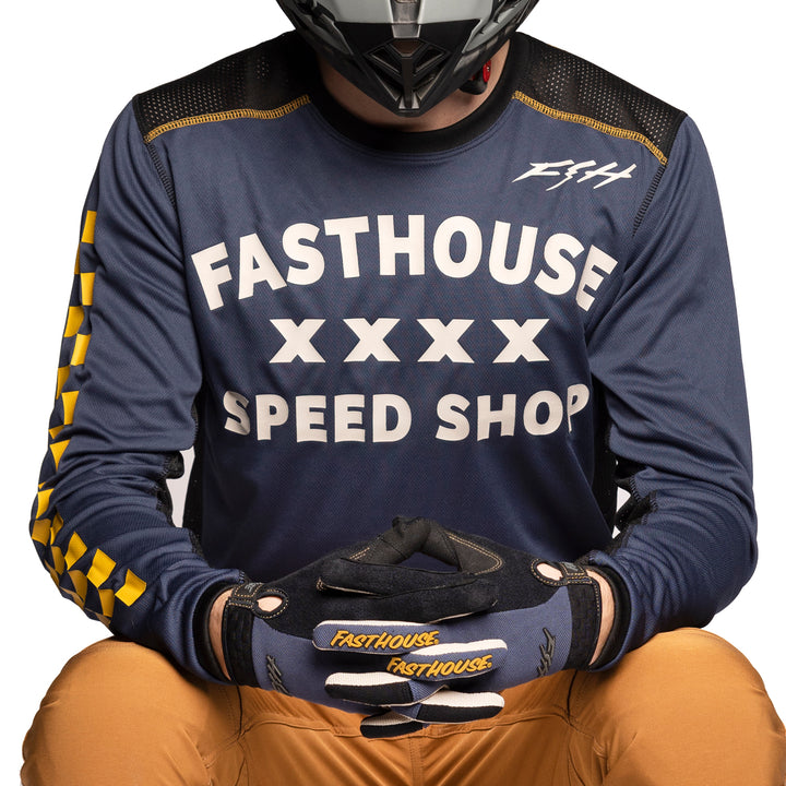 Fasthouse Swift Classic Long-Sleeve Jersey Midnight Navy