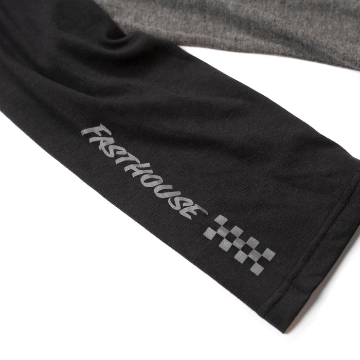 Fasthouse Swift Raglan Tech Tee Black/Heather Gray