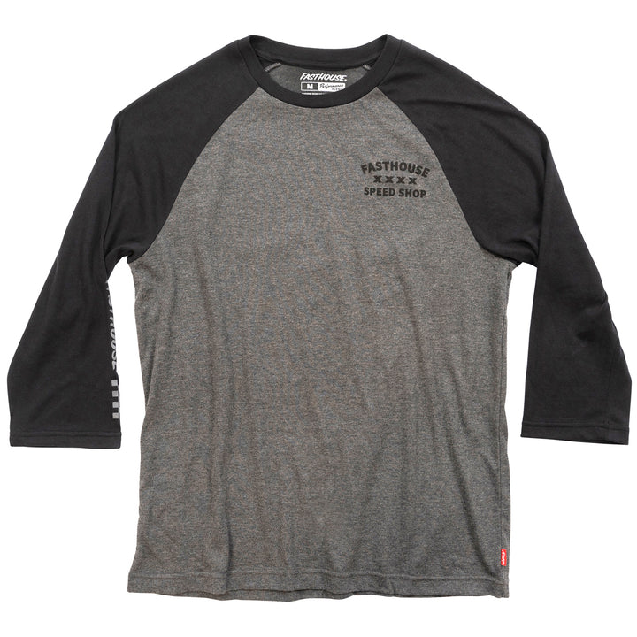 Fasthouse Swift Raglan Tech Tee Black/Heather Gray
