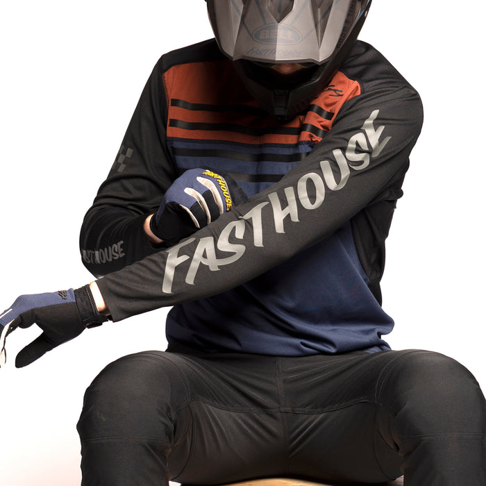 Fasthouse Sidewinder Alloy Long-Sleeve Jersey Rust/Midnight Navy