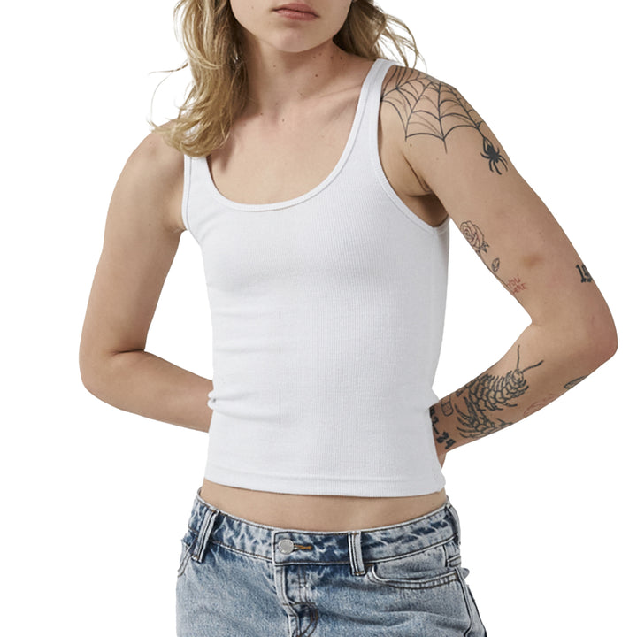 Thrills Elle Plunge Tank - Women's White