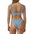 Thrills Aster Parallel Bikini Top - Women's Powder Blue