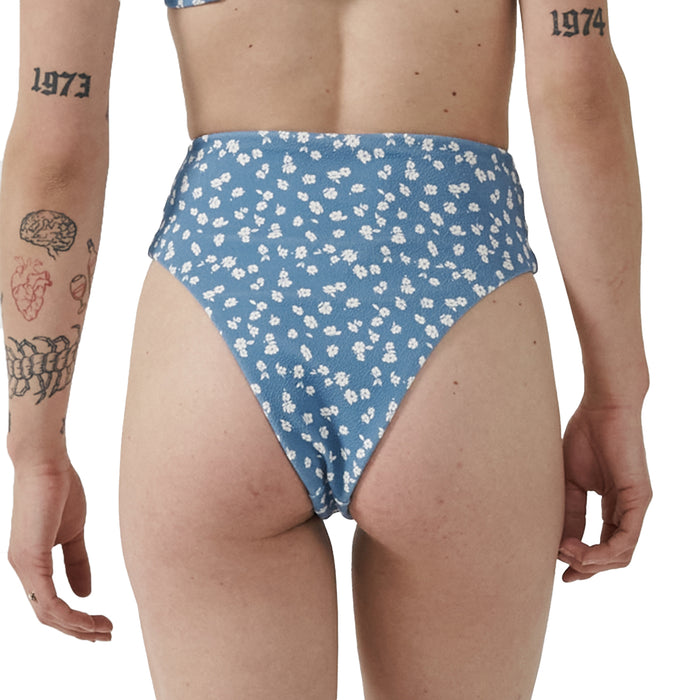 Thrills Aster High Cut Bikini Bottom - Women's Powder Blue