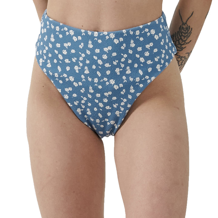 Thrills Aster High Cut Bikini Bottom - Women's Powder Blue